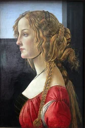 Profilový portrét mladé ženy